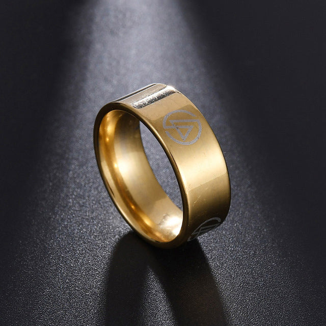 Rock Linkin Park Fans Logo Black 8mm Ring
