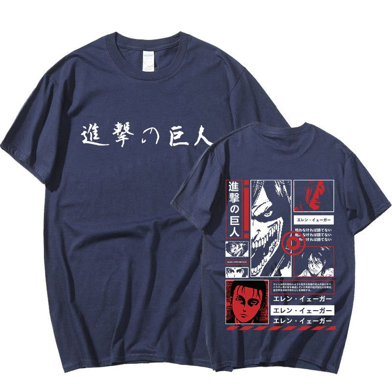 Japan Anime Attack on Titan T Shirt Men Shingeki No Kyojin E