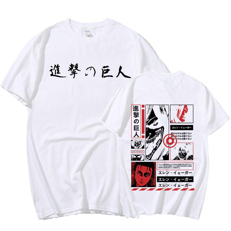 Japan Anime Attack on Titan T Shirt Men Shingeki No Kyojin E