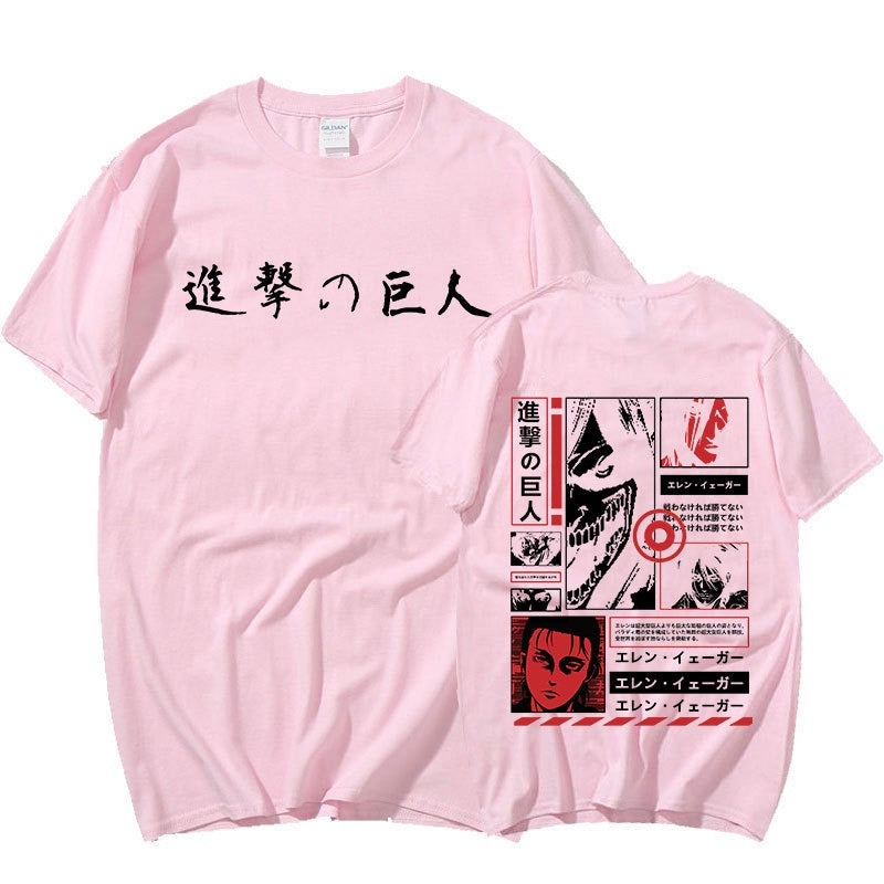 Japan Anime Attack on Titan T Shirt Men Shingeki No Kyojin E