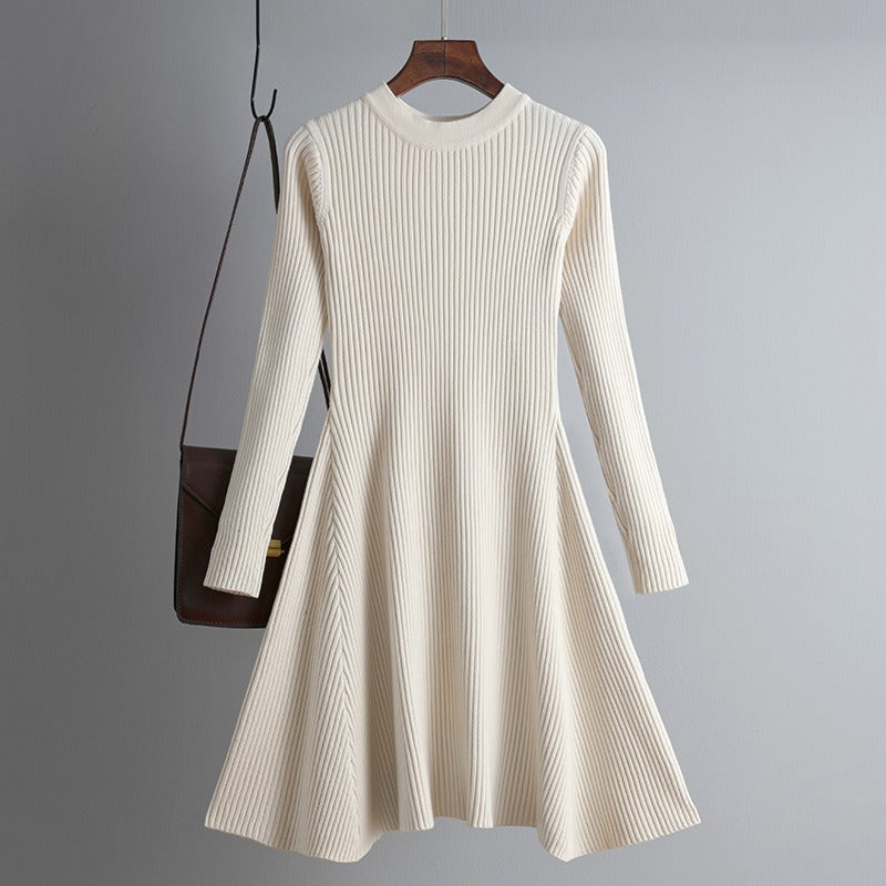 elegant knit dress women slim mini dress Female chic knit sexy dress